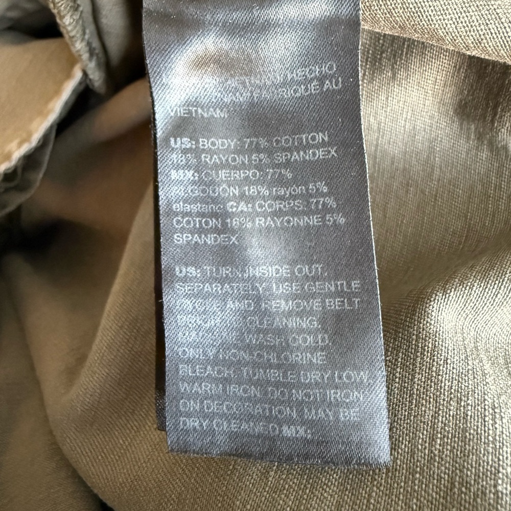 White House Black Market Olive green dress - Picture 4 of 4